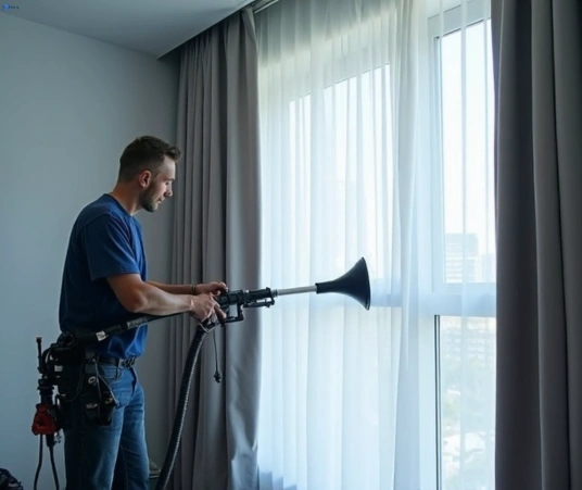 Professional curtain steam cleaning process equipment Matty Curtain Cleaning pootilla-vic