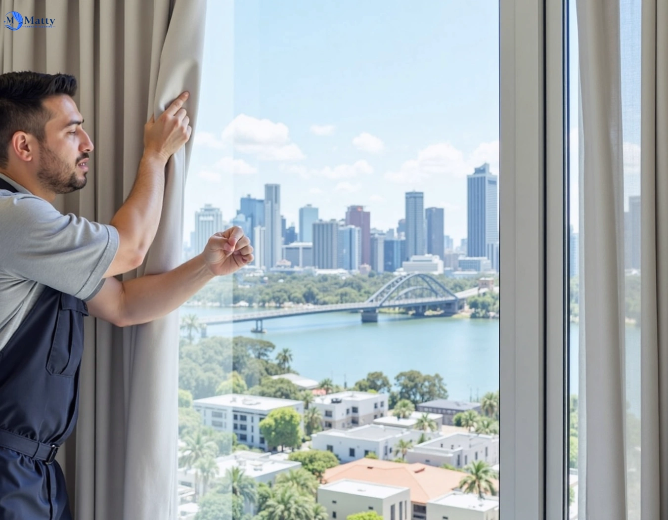 Professional curtain steam cleaning service pootilla-vic QLD by Matty Curtain Cleaning