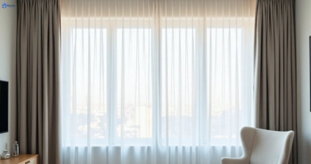 Freshly steam cleaned curtains in pootilla-vic QLD